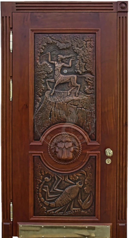 Металлическая дверь с массивом дуба ЭДМ-771 фото 1